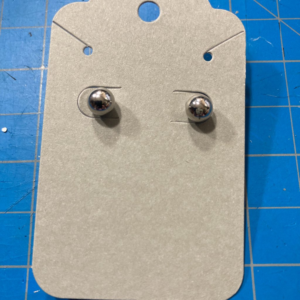 Time & Tru Silver Ball Stud Earrings